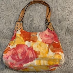 Flowers Coach Purse